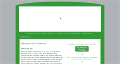 Desktop Screenshot of cacdonations.org