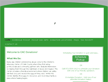 Tablet Screenshot of cacdonations.org